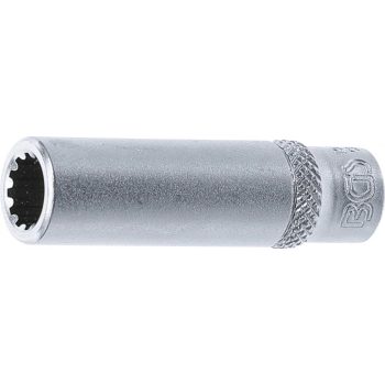   BGS technic Cheie tubulară Gear Lock, lungă | 6,3 mm antrenare 1/4" | 8 mm (BGS 10158)