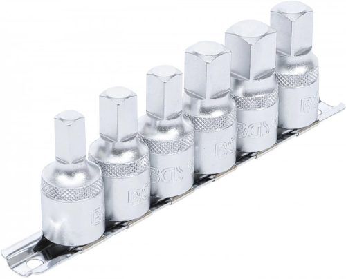 BGS technic Set patrate de baie pentru busoane 8-14mm, actionare 1/2, 6 piese (BGS 1016)