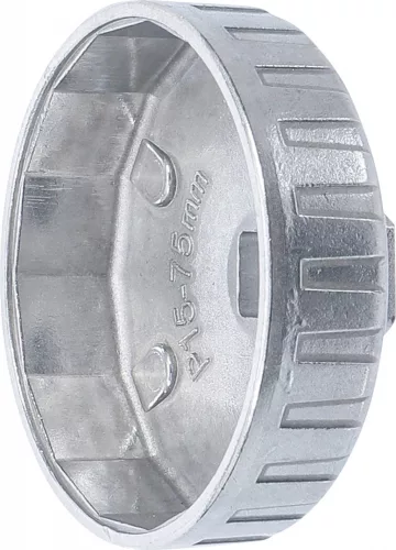 BGS technic Cheie filtre de ulei | 15 laturi | Ø 75 mm | pentru Chrysler, GM (BGS 1045)