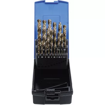   BGS technic Set burghie spiralate | HSS-G M35 oţel cu cobalt | 1 - 13 mm | 25 piese (BGS 116)