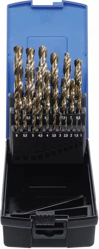 BGS technic Set burghie spiralate | HSS-G M35 oţel cu cobalt | 1 - 13 mm | 25 piese (BGS 116)