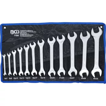   BGS technic Set chei fixe duble | 6x7 - 30x32 mm | 12 piese (BGS 1184)