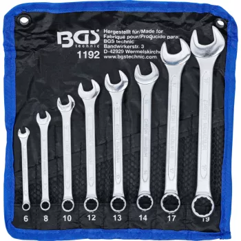   BGS technic Set chei combinate | 6 - 19 mm | 8 piese (BGS 1192)