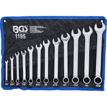   BGS technic Set chei combinate | Mărimi în ţoli | 1/4" - 15/16" | 12 piese (BGS 1195)