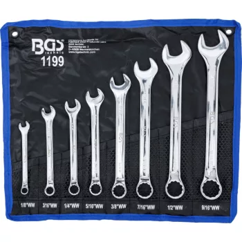   BGS technic Set chei combinate | Mărimi în ţoli | 1/8" - 9/16" Withworth | 8 piese (BGS 1199)