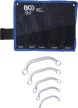 BGS technic Set chei demaror şi inelare |  Formă C |8x10 - 21x22 mm | 5 piese (BGS 1217)