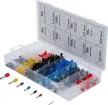 BGS technic Set pini terminali pentru cabluri electrice, 50x0.5mm, -0.75, 50x100x1.0mm, 250x1.5mm-2.5mm, 150x50x41.0mm, 25x6.0mm, 10x10.0mm (BGS 14120)