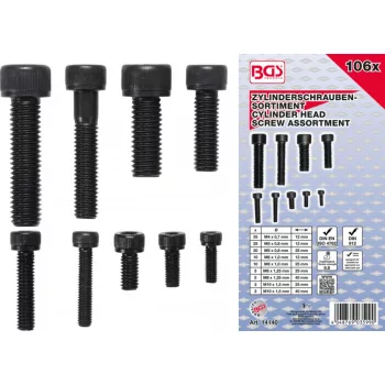   BGS technic Sortiment şuruburi cu cap cilindric | Inbus | 106 piese (BGS 14140)