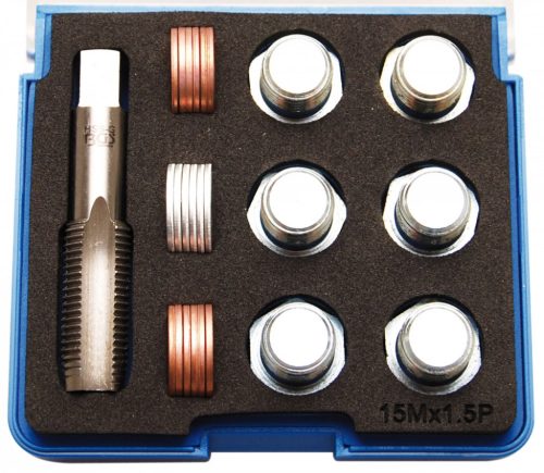 BGS technic Set reparaţie pentru filet baie scurgere ulei | M15 x 1,5 mm (BGS 157)