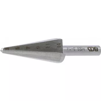   BGS technic Freza de gaurit si majorat ,HSS, cota 1, 3-14 mm (BGS 1620)