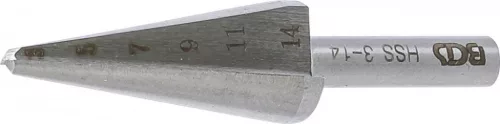 BGS technic Freza de gaurit si majorat ,HSS, cota 1, 3-14 mm (BGS 1620)