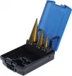 BGS technic Set burghie în trepte | titan nitrurat | Ø 4 - 30 mm | 3 piese (BGS 1624)