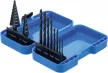 BGS technic Set burghie în trepte şi set burghie spirale | HSS | Ø 4 - 12 / 4 - 20 mm | 2 - 5 mm | 10 piese (BGS 1686)
