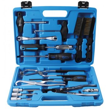   BGS technic Set complet pentru montat demontat tamburi, saboti, placute, discuri de frana | 15 piese (BGS 1818)