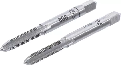 BGS technic Tarod | pretăiere şi finisare | M5 x 0,8 | 2 piese (BGS 1900-M5X0-8-B)