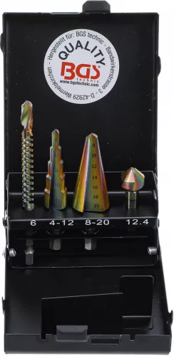 BGS technic Set freze,HSS-G,Cobalt, 4 piese (BGS 1944)