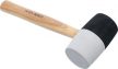 BGS technic Ciocan cauciuc | tijă Hickory | cap alb-negru Ø 63 mm | 840 g (BGS 1969)