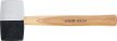 BGS technic Ciocan cauciuc | tijă Hickory | cap alb-negru Ø 63 mm | 840 g (BGS 1969)