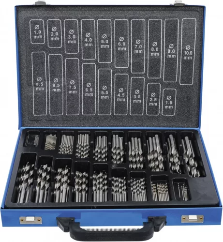 BGS technic Set burghie spiralate | HSS | 1 - 10 mm | 170 piese (BGS 1995)