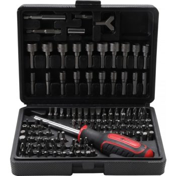   BGS DIY Set biţi universal | Antrenare 6 colțuri exterior 6,3 mm (1/4") | 122 piese (BGS 20101)