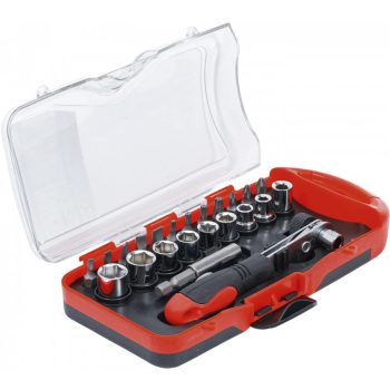   BGS DIY Set biţi/chei tubulare | cu clichet biţi | 23 buc (BGS 20123)