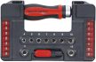 BGS DIY Set biţi/chei tubulare | cu Mâner rotitor cu clichet pentru biţi, comutabil | 38 piese (BGS 20138)