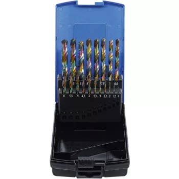   BGS technic Set burghie spiralate | HSS | 1 - 10 mm | 19 piese (BGS 2014)