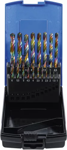BGS technic Set burghie spiralate | HSS | 1 - 10 mm | 19 piese (BGS 2014)