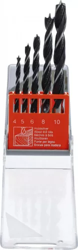 BGS DIY Set burghie pentru lemn | 4 - 10 mm | 5 piese (BGS 2017)
