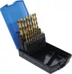 BGS technic Set burghie spiralate | HSS-G | titan nitrurat | 1 - 10 mm | 19 piese (BGS 2040)