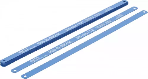 BGS technic Pânze fierăstrău pentru metale | HSS flexibile | 13 x 300 mm | 10 piese (BGS 2061)