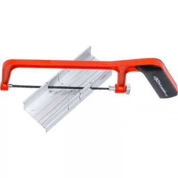  BGS DIY Ferăstrău pentru metale din aluminiu | incl. cutie-suport tăiere şi pânză | 150 mm (BGS 2082)