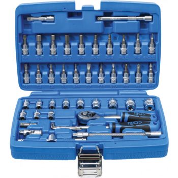   BGS technic Set chei tubulare | Antrenare 6,3 mm (1/4") | Mărimi în ţoli | 46 piese (BGS 2141)