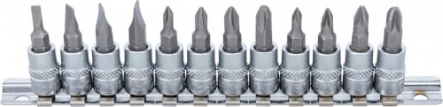 BGS technic Set biţi | 6,3 mm (1/4") | lamă dreaptă, Cap cruce PH / PZ | 12 piese (BGS 2163)