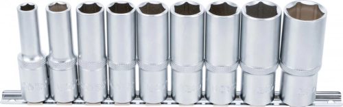 BGS technic Set chei tubulare 6 colțuri, lungi | 12,5 mm (1/2") | 10 - 24 mm | 9 piese (BGS 2223)