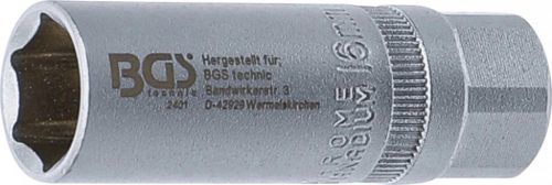 BGS technic Cheie pentru bujii 6 colțuri | 12,5 mm (1/2") | 16 mm (BGS 2401)