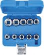 BGS technic Set chei tubulare 6 colțuri | 12,5 mm (1/2") | Mărimi în ţoli | 10 piese (BGS 2434)