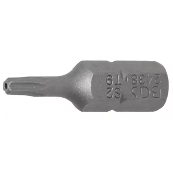   BGS technic Bit | Antrenare 6 colțuri exterior 6,3 mm (1/4") | Profil T (pentru Torx) cu gaură T9 (BGS 2438)