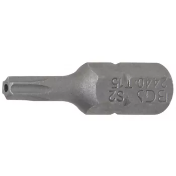   BGS technic Bit | Antrenare 6 colțuri exterior 6,3 mm (1/4") | Profil T (pentru Torx) cu gaură T15 (BGS 2440)