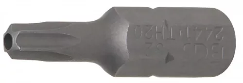 BGS technic Bit |Antrenare 6 colțuri exterior 6,3 mm (1/4") | Profil T (pentru Torx) cu gaură T20 (BGS 2441)
