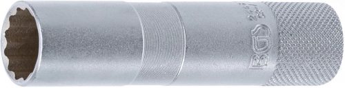 BGS technic Cheie pentru bujii cu cauciuc de prindere, 12 colțuri, lungă | 10 mm (3/8") | 16 mm (BGS 2448)