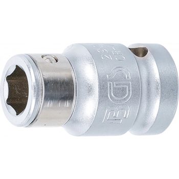   BGS technic Adaptor biţi cu bilă de blocare | Pătrat interior 12,5 mm (1/2") | Antrenat prin Imbus 10 mm (3/8") (BGS 290)