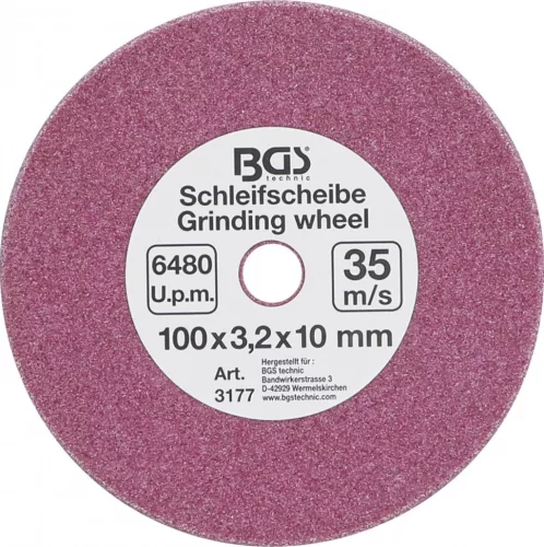 BGS technic Disc de şlefuire | pentru BGS 3180 | Ø 100 x 3,2 x 10 mm (BGS 3177)