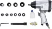 BGS DIY Mașină de înșurubat pneumatică cu impact cu set chei | 12,5 mm (1/2") | 312 Nm | 16 piese (BGS 3211)