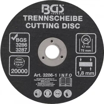   BGS technic Disc de taiat pentru polizor pneumatic 75mm (BGS 3286-1)