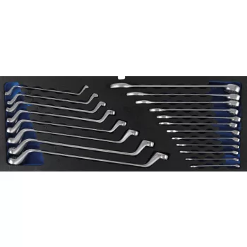   BGS technic Set de chei combinate si inelare cu cot | echipare 1/3 pentru dulap de scule | 20 piese (BGS 3342)