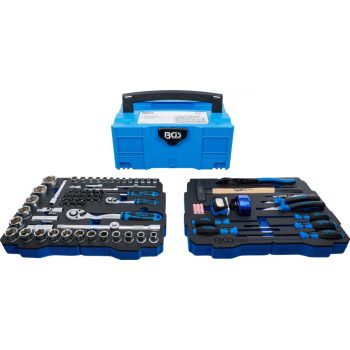   BGS technic Set chei tubulare şi ciocane, cleşti, şurubelniţe | 6,3 mm (1/4") / 12,5 mm (1/2") | BGS systainer® | 77 piese (BGS 3357)