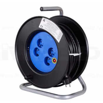   IWELD tambur cablu prelungitor cu 4 prize împământare, 3x1.5mm2 / 25m PVC (34CBEXT31525M)