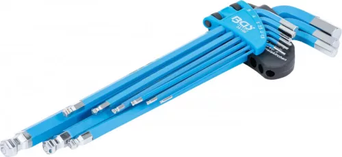 BGS technic Set chei tip L | extra lungi | imbus/imbus cu cap sferic 1,5 - 10 mm | 9 piese (BGS 35100)