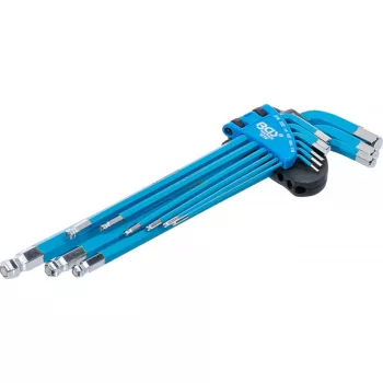   BGS technic Set chei tip L | extra lungi | Imbus | Mărimi în ţoli | 9 piese (BGS 35101)